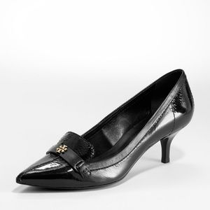Tory Burch patent leather Eliza kitten heel